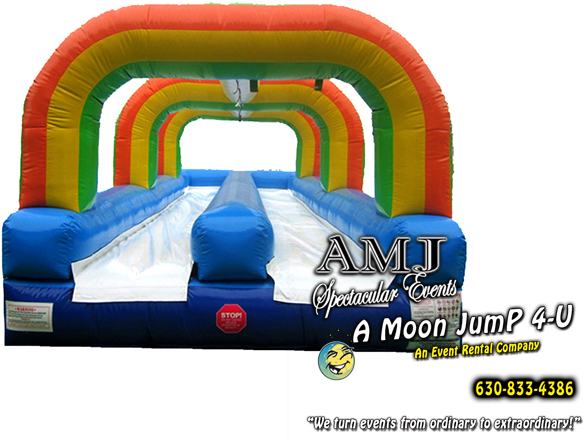 College Event Rentals College Party Double-lane Slip-N-Slide Water Game Rental