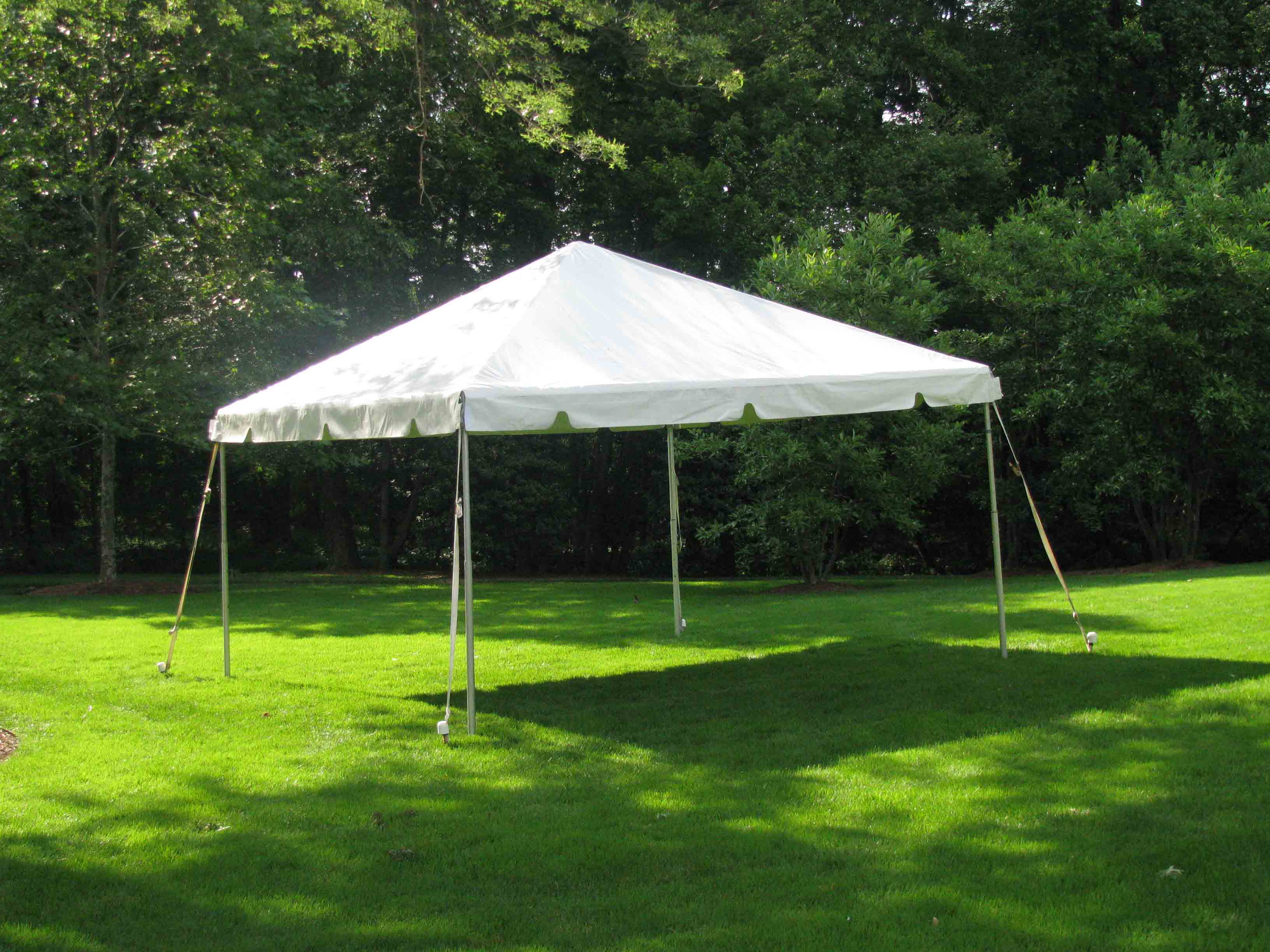 10x10 ft White Pop-Up Tent Rental