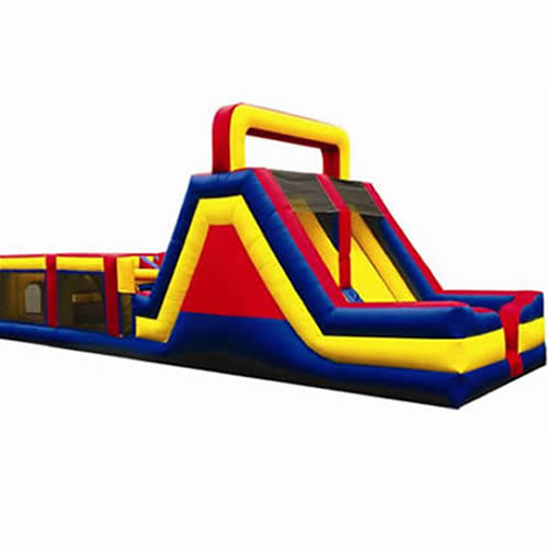 45' Double Lane Inflatable Obstacle Course Rental