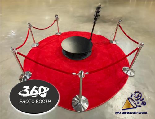 Introducing AMJ Spectacular Events' 360 Photo Booth rental 