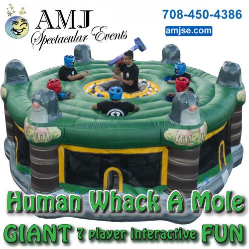 Giant Inflatable Human Whack A Mole rental, Giant Inflatables Rentals