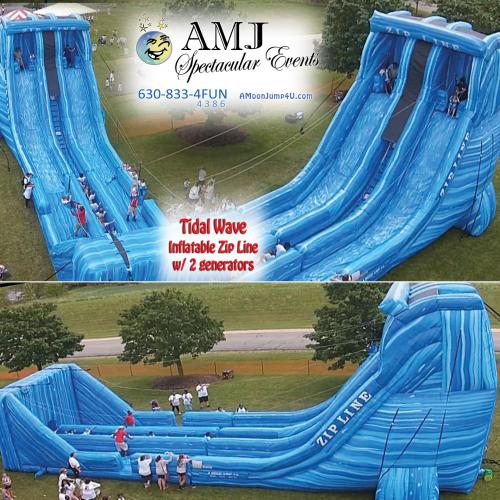 Tidal Wave Inflatable Zipline
