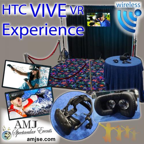 Virtual Reality (VR) interactive game play HTC VIVE Virtual Reality Interactive VR Entertainment