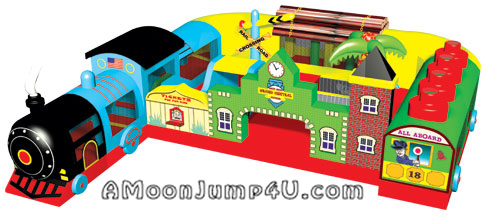 Fun Train Express Kids' Inflatable Obstacle Course Rental