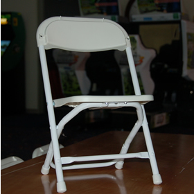 Kid's Folding Chair in White