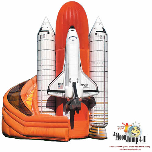 36' Space Shuttle Turbo Inflatable Slide Rental