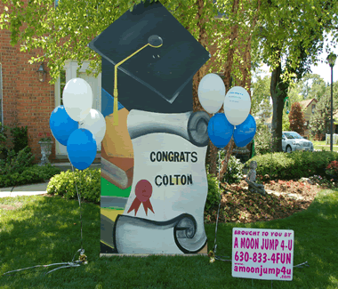 Graduation Hat Yard Sign Rental