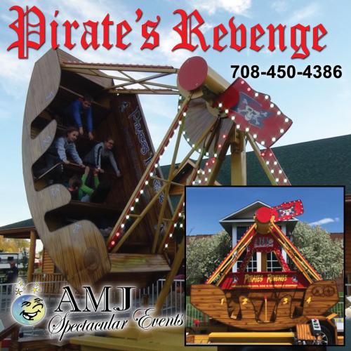 Pirate Ship Revenge Light Up Carnival Ride