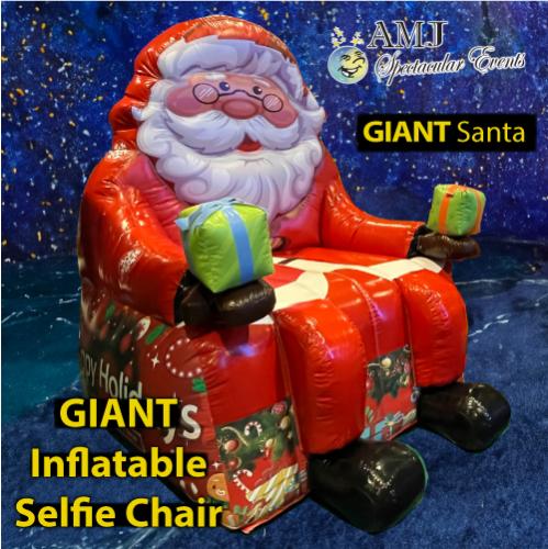 Giant Inflatable Santa Selfie Chair