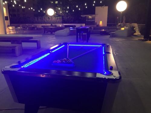 LED Pool Table, Arcade FUN, GIANT Games, LED Air Hockey Tables, LED Shuffle Board Tables, LED Ping Pong Tables and LED Foosball tables